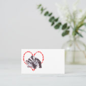 BADGER HEART VISITEKAARTJE (Staand voorkant)