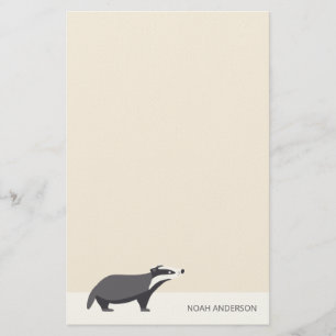 Badger houtland dier kinder briefpapier