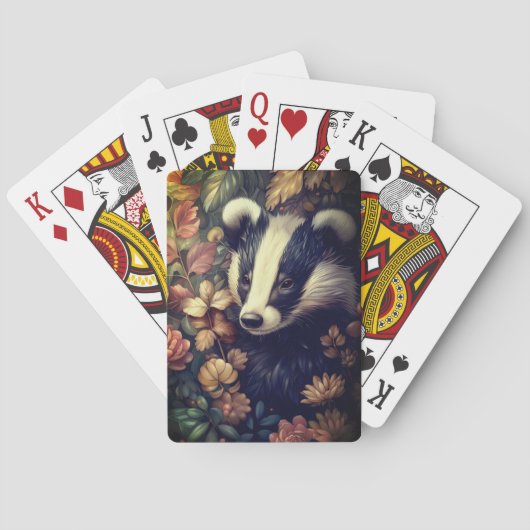 Badger in de Struik 2 Classic Speelkaarten (Achterkant)