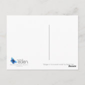 "Badger in het briefkaart van de bossen van bluebe (Achterkant)