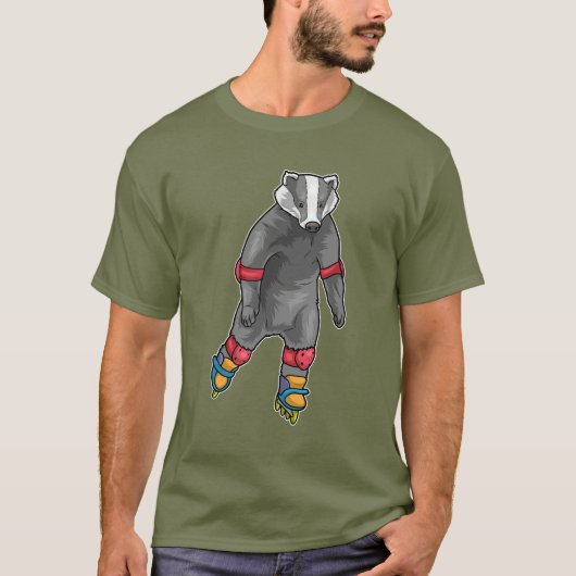 Badger Inline skating Inline schaatsen T-shirt (Voorkant)