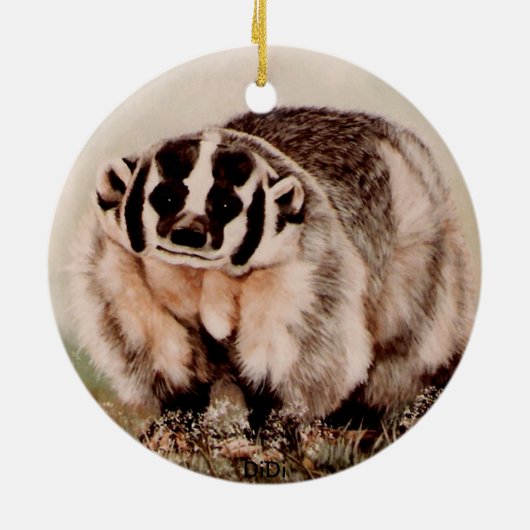 Badger Keramisch Ornament (Achterkant)