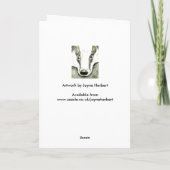 Badger kerstkaart (JZH10) Feestdagen Kaart (Achterkant)