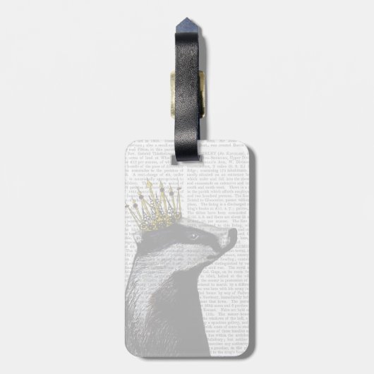 Badger King Bagagelabel (Achterkant verticaal)