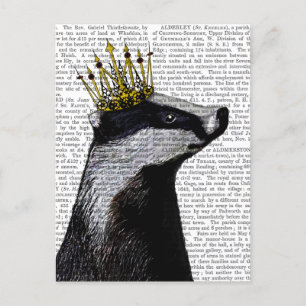 Badger King Briefkaart