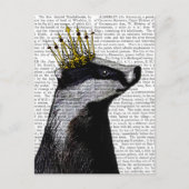 Badger King Briefkaart (Voorkant)