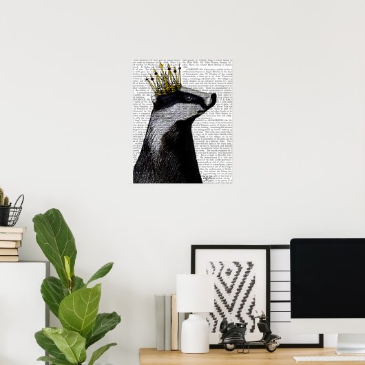 Badger King Poster (Thuiskantoor)