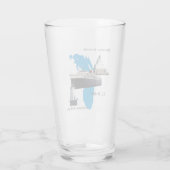 Badger Lake Michigan Glas (Achterkant)