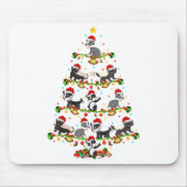 Badger Lights Xmas Santa Badger Christmas Tree  Muismat (Voorkant)