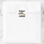 Badger Lover Ronde Sticker (Tas)