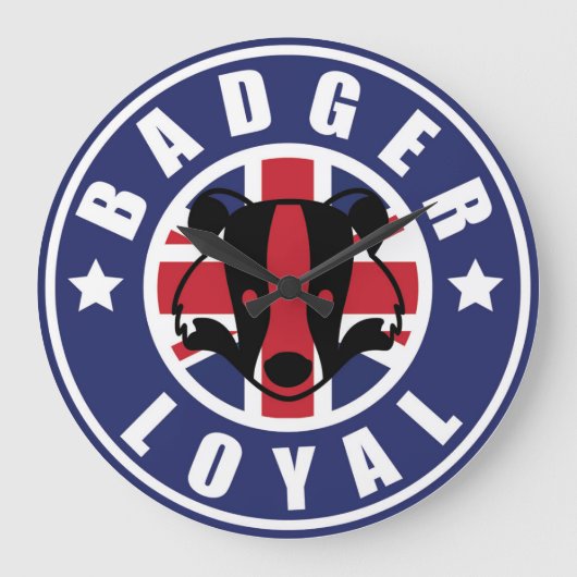 Badger Loyal Clock Grote Klok (Voorkant)