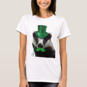 Badger met Green Top Hat en Mustache (Voorkant)
