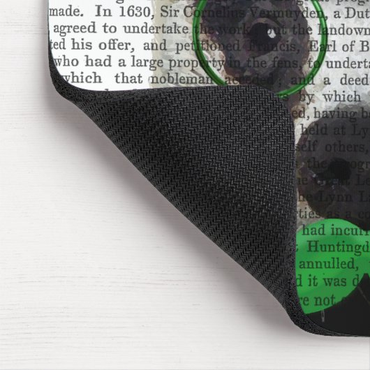 Badger met Green Top Hat en Mustache Muismat (Hoek)