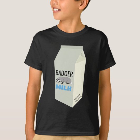 Badger Milk T-shirt (Voorkant)