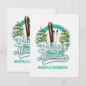 Badger Mountain Waterville Washington Ski logo (Voorkant / Achterkant)