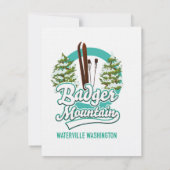 Badger Mountain Waterville Washington Ski logo (Achterkant)