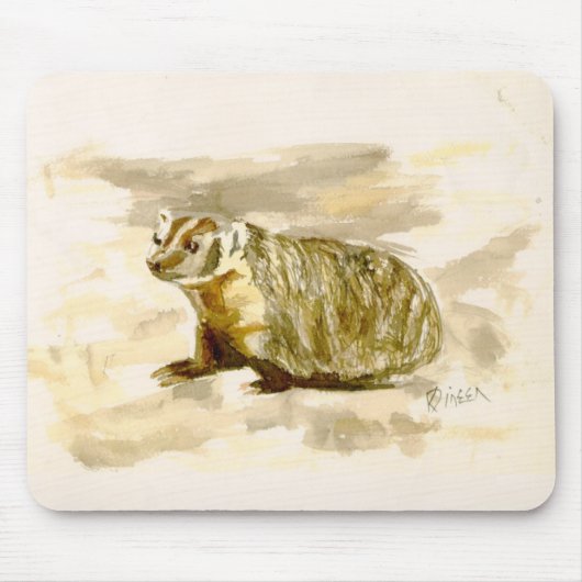 Badger Mousepad Muismat (Voorkant)