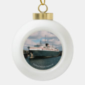 Badger National Historic Landmark Keramische Bal Ornament (Voorkant)