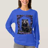 Badger omgeven door weide Violet T-shirt (Voorkant)