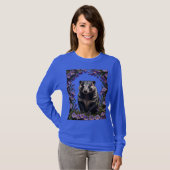 Badger omgeven door weide Violet T-shirt (Voorkant volledig)