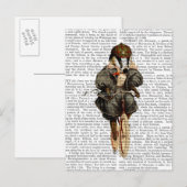 Badger op  fiets briefkaart (Voorkant / Achterkant)