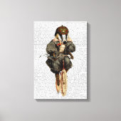 Badger op fiets canvas afdruk (Voorkant)