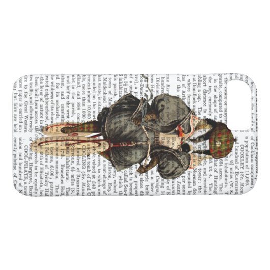 Badger op  fiets Case-Mate iPhone case (Achterkant (Horizontaal))