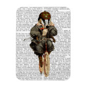 Badger op fiets magneet (Verticaal)