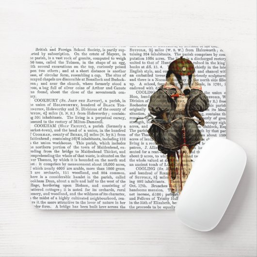 Badger op  fiets muismat (Met muis)