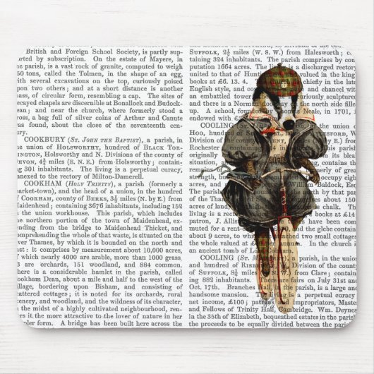 Badger op  fiets muismat (Voorkant)