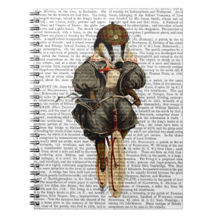 Badger op  fiets notitieboek