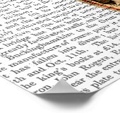 Badger op  fiets poster (Hoek)