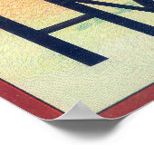 Badger Oranje LabelExeter, CA Poster (Hoek)