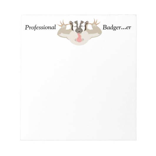 Badger-professionele badger...er notitieblok (Voorkant)