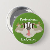 Badger-professionele badger...er ronde button 7,6 cm (Voorkant /achterkant)