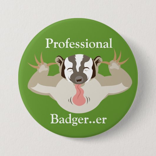 Badger-professionele badger...er ronde button 7,6 cm (Voorkant)