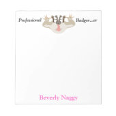 Badger-professionele badger...persoonlijk notitieblok (Voorkant)