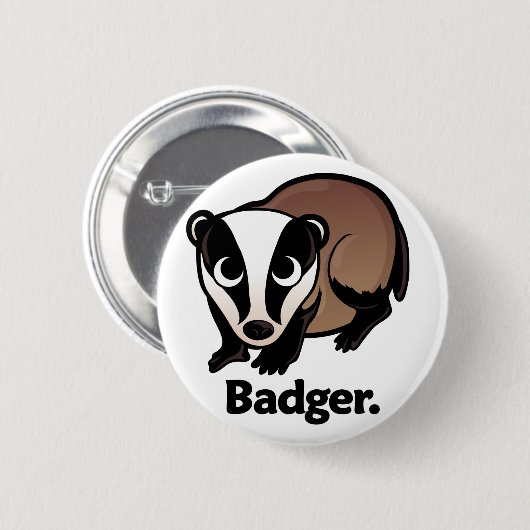 Badger. Ronde Button 5,7 Cm (Voorkant /achterkant)