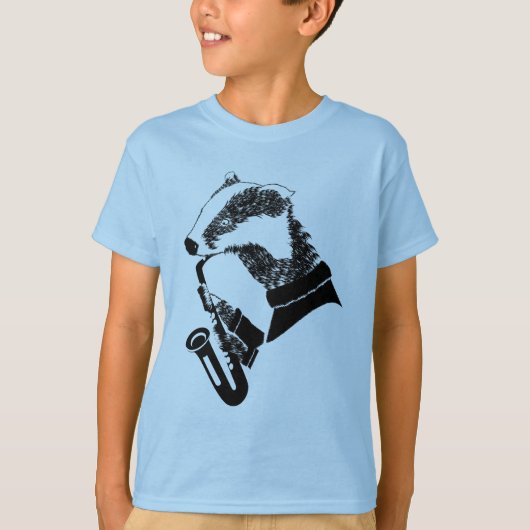 Badger Saxophone T-shirt (Voorkant)