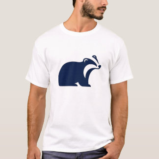 Badger Schattigee minimalistische silhouet Natuur T-shirt