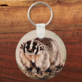 Badger, schilderij van DiDi Sleutelhanger (Voorkant)