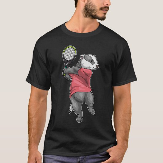 Badger Tennis racket T-shirt (Voorkant)