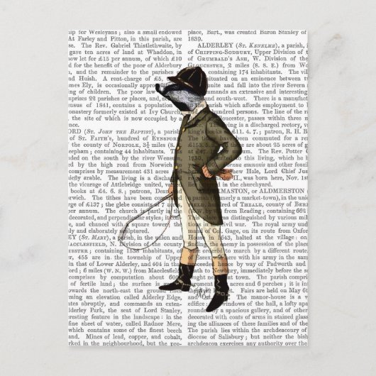 Badger the Rider Full Briefkaart (Voorkant)