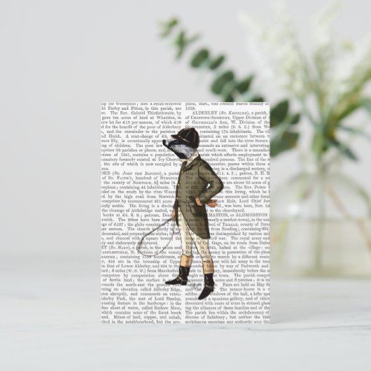 Badger the Rider Full Briefkaart (Staand voorkant)