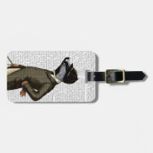 Badger The Rider Portrait Bagagelabel (Voorkant horizontaal)