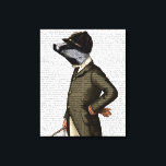Badger The Rider Portrait Canvas Afdruk<br><div class="desc">Dieren en Natuur</div>