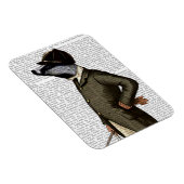 Badger The Rider Portrait Magneet (Rechterzijde)