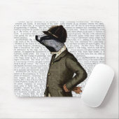 Badger The Rider Portrait Muismat (Met muis)