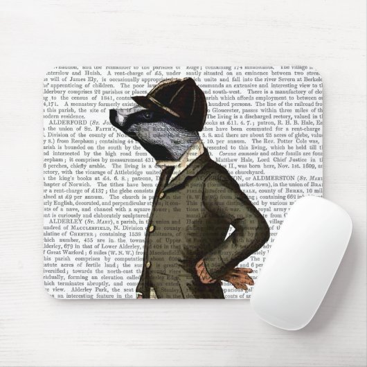 Badger The Rider Portrait Muismat (Met muis)