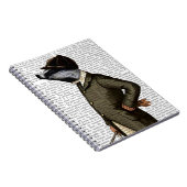 Badger The Rider Portrait Notitieboek (Rechterzijde)